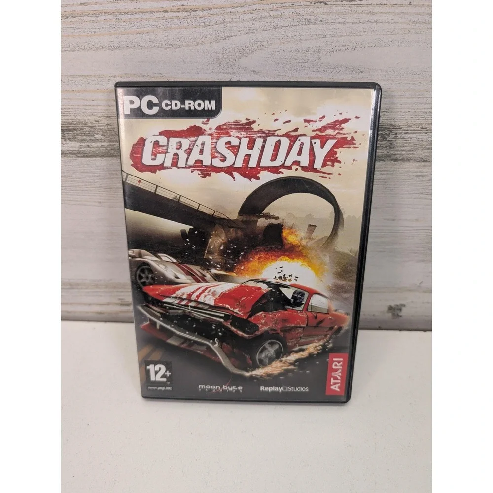 Crashday PC CD-ROM Game‎ Atari Racing PAL 2006 Manual Multiplayer Disc Case